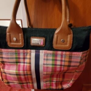 Plaid and denim Tommy Hilfiger purse